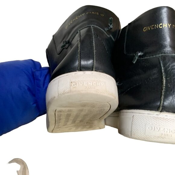 Rare Givenchy Codification Leather High Top Shoes Size 12 - Picture 6 of 16